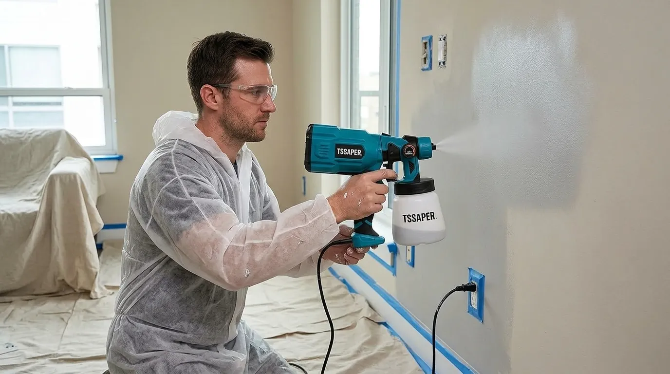 Manutenção e uso correto da pistola elétrica Tssaper para pintura profissional